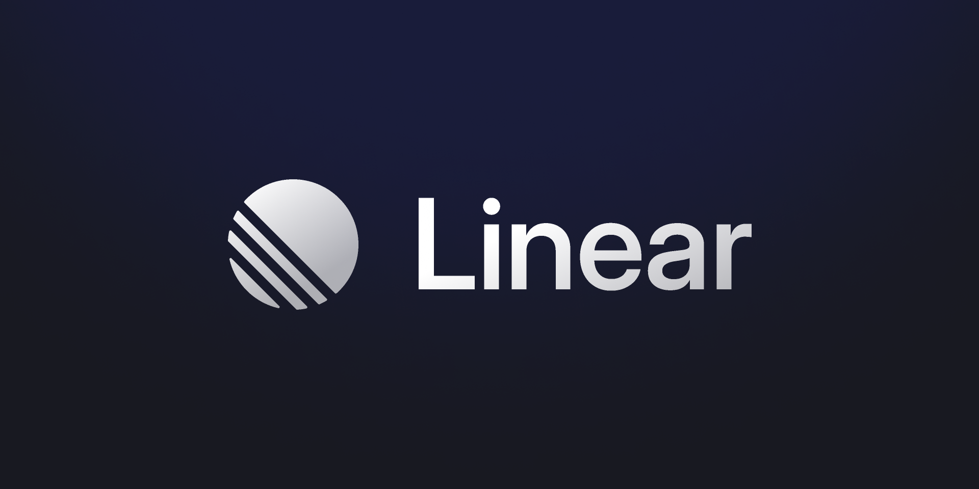 The official Linear logo written in white on a black background